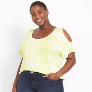 Lane Bryant Cold Shoulder Swing Tee Size 18/20